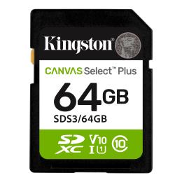 Карта памяті Kingston Canvas Select Plus SDS3/64GB 64GB C10 UHS-I V10