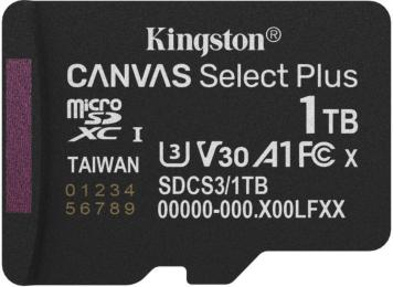 Карта памяті Kingston Canvas Select Plus Gen3 (SDCS3/1TBSP) 1TB microSDXC