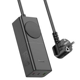 Мережевий фільтр Hoco NS4 Sharp PD65W (2C1A) Black