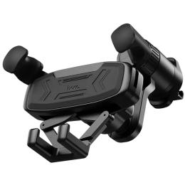 Тримач в авто Hoco H66 Gamble gravity linkage (air outlet) Black