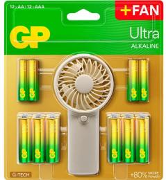 Батарейка GP Ultra + Fan AA/AAA 24шт/уп (4891199233982)
