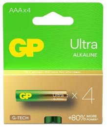 Батарейка GP AAA LR03 Ultra Alkaline * 4 (24AU21-SB4/4891199218255)
