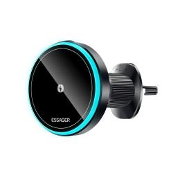 Тримач в авто Essager Element magnetic wireless charging Black EZJCFK-YS01-Z