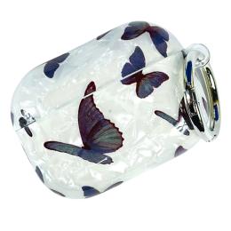 Чохол для навушників Infinity Silicon Cristal AirPods 3 White Метелики