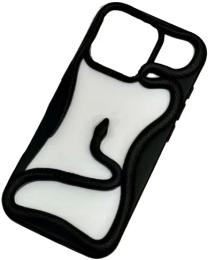 Чохол-накладка Infinity Silicone CaseFashion 3D Snake для Apple iPhone 13 Black