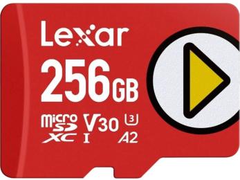 Карта памяті Lexar 256GB microSDXC Play UHS-I U3 V30 A2 Class 10 (LMSPLAY256G-BNSNG)