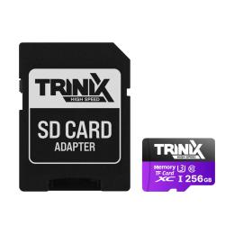 Карта памяті Trinix 256GB microSDXC U3 V30 A1 + SD-adapter (90-00037)