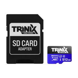 Карта памяті Trinix 512GB microSDXC U3 V30 A1 + SD-adapter (90-00038)