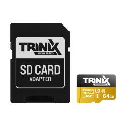 Карта памяті Trinix 64GB microSDXC U3 V30 A1 + SD-adapter (90-00035)