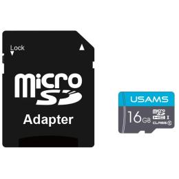 Карта памяті USAMS 16GB microSDHC Class 10 + SD-adapter (US-ZB117)
