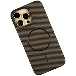 Чохол-накладка Infinity Carbon Case MagSafe для Apple iPhone 16 Pro Max Brown