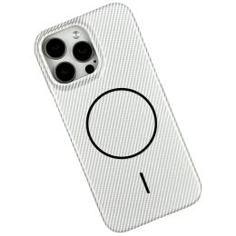 Чохол-накладка Infinity Carbon Case MagSafe для Apple iPhone 16 Pro White