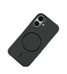 Чохол-накладка Infinity Carbon Case MagSafe для Apple iPhone 16 Black