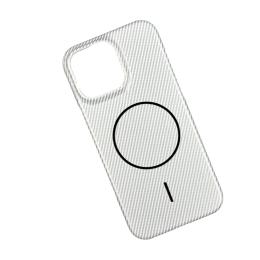Чохол-накладка Infinity Carbon Case MagSafe для Apple iPhone 15 Pro White
