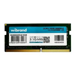 Оперативна память Wibrand 16GB SODIMM DDR4 2666MHz (WI2666DDR4S/16GB)
