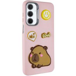 Чохол-накладка EpiK TPU Leather Toys для Samsung Galaxy A26 5G Pink Capybara