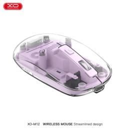 Мишка XO M12 Bluetooth wireless transparent Purple