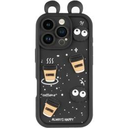 Чохол-накладка EpiK TPU Toys Case with Ears для Apple iPhone 16 Pro Max (6.9) Black