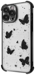 Чохол-накладка WAVE Winkie для iPhone 16 Pro black/butterfly