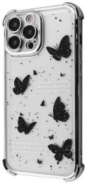 Чохол-накладка WAVE Winkie для iPhone 16 Pro desert titanium/butterfly