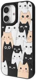 Чохол-накладка WAVE Doodle Case для iPhone 16 cats