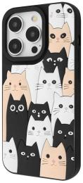 Чохол-накладка WAVE Doodle Case для iPhone 16 Pro cats