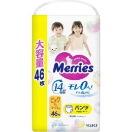 Підгузки Merries розмір XL (12-22 кг) трусики 46 шт (4901301442963)
