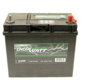 Автомобільний акумулятор Gigawatt 6CT-45 АзЕ Asia (0185754555)