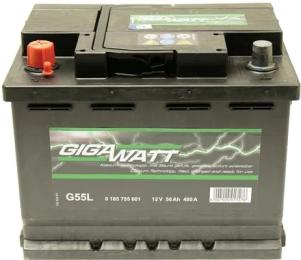 Автомобільний акумулятор Gigawatt 6CT-56 АзЕ (0185755600)