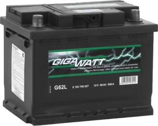 Автомобільний акумулятор Gigawatt 6CT-60 Аз (0185756027)