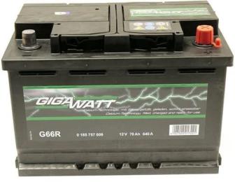 Автомобільний акумулятор Gigawatt 6CT-70 АзЕ (0185757009)