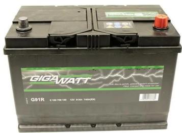 Автомобільний акумулятор Gigawatt 6CT-91 АзЕ (185759100)
