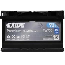 Автомобільний акумулятор Exide PREMIUM 72A (EA722)