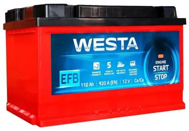 Автомобільний акумулятор Westa 6CT-110 А (0) Red