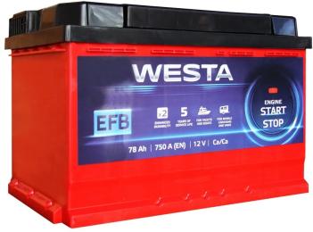 Автомобільний акумулятор Westa 6CT-78 АзЕ EFB Start-Stop (WEFB780) Red