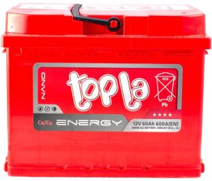 Акумулятор автомобільний Topla 60 Ah/12V Energy Euro (108 060)