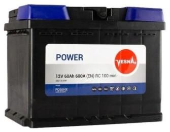 Автомобільний акумулятор Vesna 6СТ-60 Аз Power (415162)
