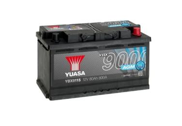 Автомобільний акумулятор Yuasa 12V 80Ah AGM Start Stop Plus Battery (YBX9115)