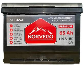Автомобільний акумулятор NORVEGO ВЕСТА Premium 65A (0)