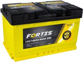 Автомобільний акумулятор FORTIS 100 Ah/12V Euro_L4 короткий (FRT100-L4-00)