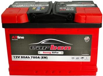 Автомобільний акумулятор Carbon 6СТ-80 АзЕ (CRB80-00)