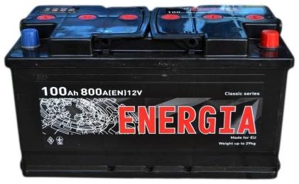 Автомобільний акумулятор ENERGIA 100Ah (-/+) (800EN) (22392)