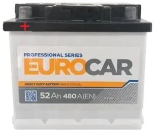 Автомобільний акумулятор EUROCAR 6СТ-52АЗ (1) (+/-) (L1)