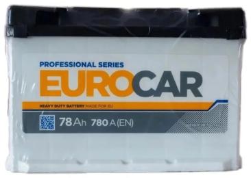 Автомобільний акумулятор EUROCAR 6СТ-78АЗ (0) (-/+) (L3) 780А 12V
