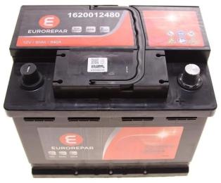 Автомобільний акумулятор EUROREPAR Start-Stop 60Ah 640A R + (1620012480)