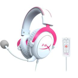 Накладні навушники HyperX HyperX Cloud II Gaming Headset White Pink (KHX-HSCP-PK)