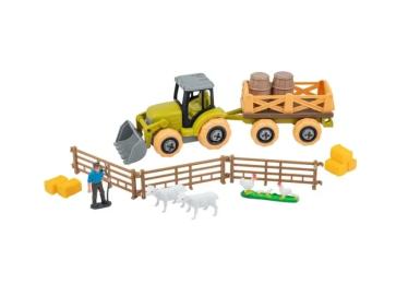 Ігровий набір OTAMANKO Веселий хутір (трактор із причепом, фермер із вівцями та курми) (8807)