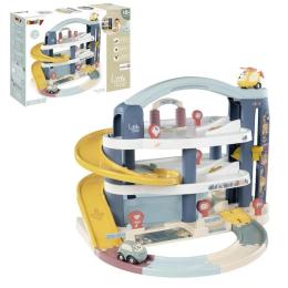 Ігровий набір Smoby Little Великий гараж 3 поверхи, з машинкою та гелікоптер (7600140203)