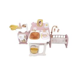 Ігровий набір Smoby Великий iгровий центр Бебi Ньорс. Терракотова пудра. Кiмната малюка, 3 зони, 23 аксес (7600220394)