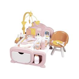 Ігровий набір Smoby Ігровий центр Бебi Ньорс. Терракотова пудра. Дитяча кімната зі звук. ефектами та аксесуарами (7600220393)